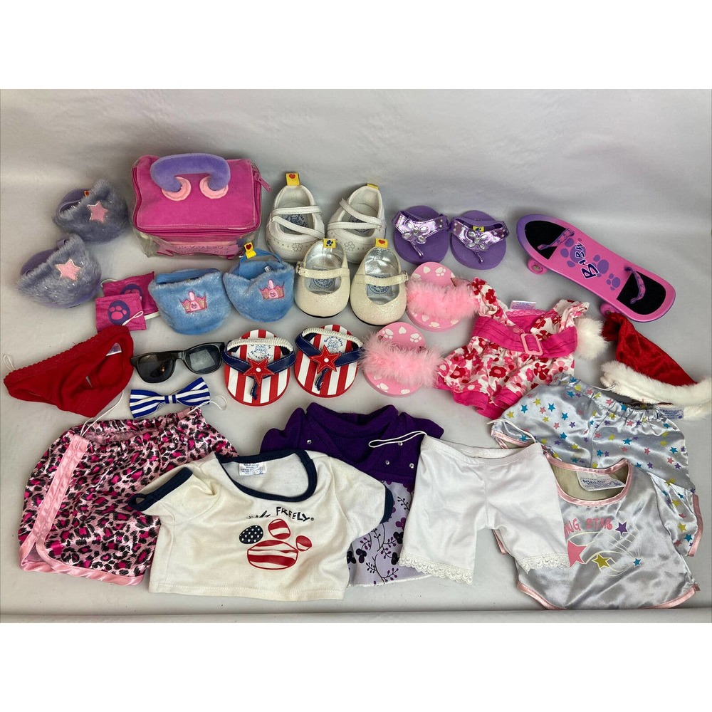 Large mixed lot Build a Bear Clothes Shoes Accessories Furbulous Beauty Kit BAB